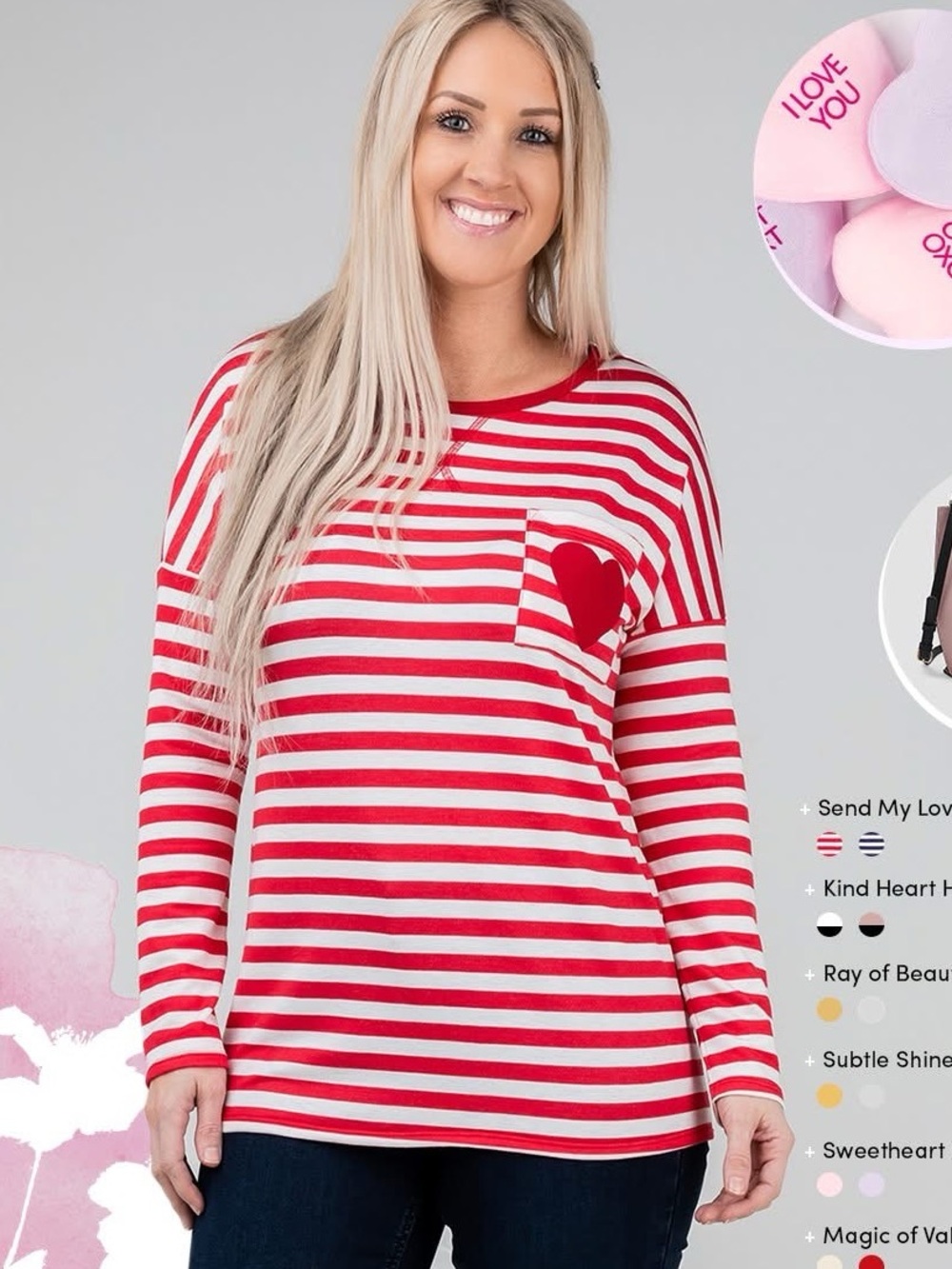 Send My Love Top (NWT) 🍒Red & White Stripes, Size Small